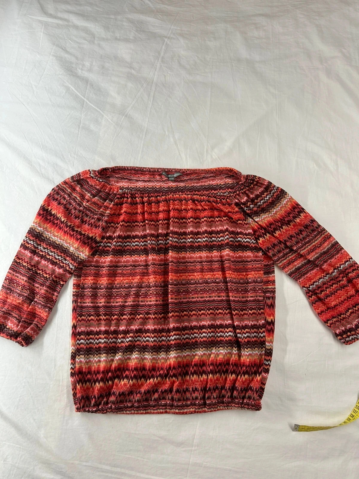 Blouse à rayures vintage rose et multicolores ici & maintenant